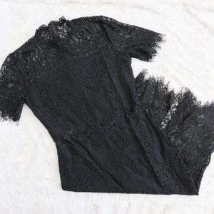 remarkable black lace dress lulus